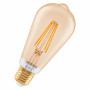 Osram SMART+ MATTER Filament Dimmable Classic Edison 53 824 inteligentná žiarovka, zlatá, E27, 6 W, teplá biela, Wi-Fi