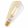 Osram SMART+ MATTER Filament Dimmable Classic Edison 53 824 inteligentná žiarovka, zlatá, E27, 6 W, teplá biela, Wi-Fi