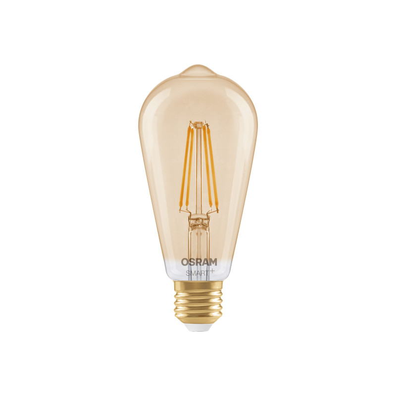 Osram SMART+ MATTER Filament Dimmable Classic Edison 53 824 inteligentná žiarovka, zlatá, E27, 6 W, teplá biela, Wi-Fi