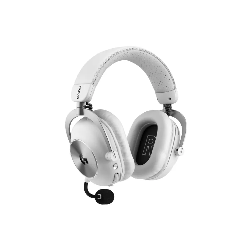 Logitech G Pro X3 Lightspeed slúchadlá, biele (981-001748)