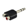SSQ HA7 adaptér, 2 x RCA samica – stereo jack 6,3 mm