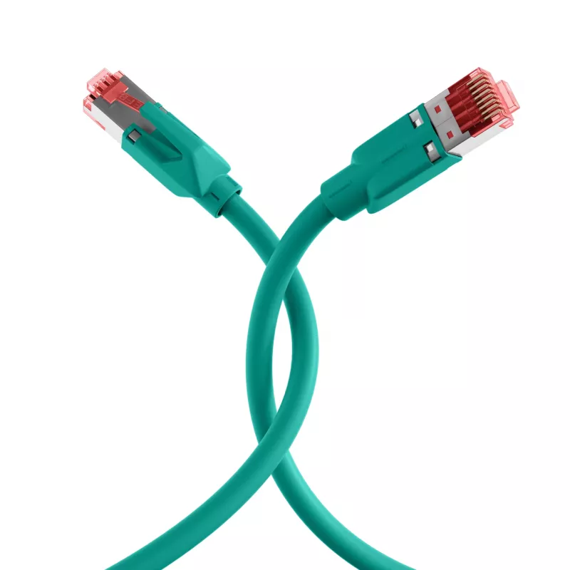 EFB Elektronik K8053.40 prepojovací kábel RJ45 Cat.6A S/FTP LSZH, 40 m, zelený
