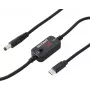 VOLTCRAFT VC-18735745 USB menič napätia, DC konektor 5,5 x 2,1 mm, USB-C PD/DC, nastaviteľné výstupné napätie, s DC adaptérom, čierny