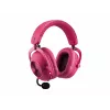 Logitech G PRO X3 LIGHTSPEED bezdrôtové herné slúchadlá, 2,4 GHz, purpurové