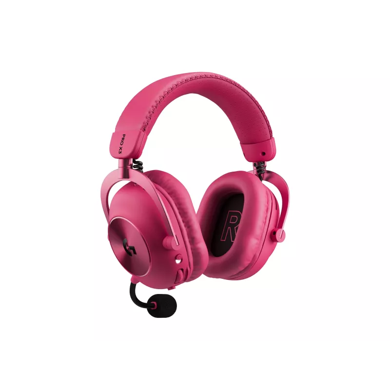 Logitech G PRO X3 LIGHTSPEED bezdrôtové herné slúchadlá, 2,4 GHz, purpurové