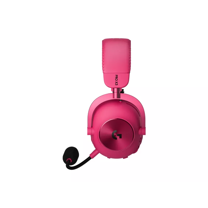 Logitech G PRO X3 LIGHTSPEED bezdrôtové herné slúchadlá, 2,4 GHz, purpurové