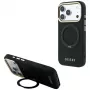 Guess GUE005670 puzdro pre iPhone 18 Pro Max / 17 Pro Max, Ring Stand 360 Grained Classic Logo, MagSafe, čierne