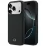 Mercedes Mer008871 Leather Mesh with Bow Line puzdro MagSafe pre iPhone 18 Pro / 17 Pro, čierne