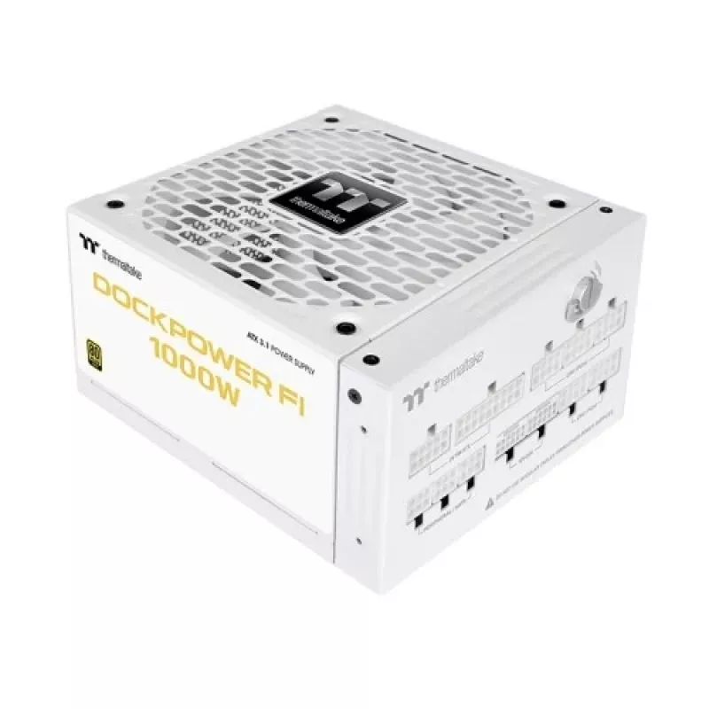 Thermaltake Dockpower FI 1000W počítačový zdroj, 80 PLUS Gold, biely