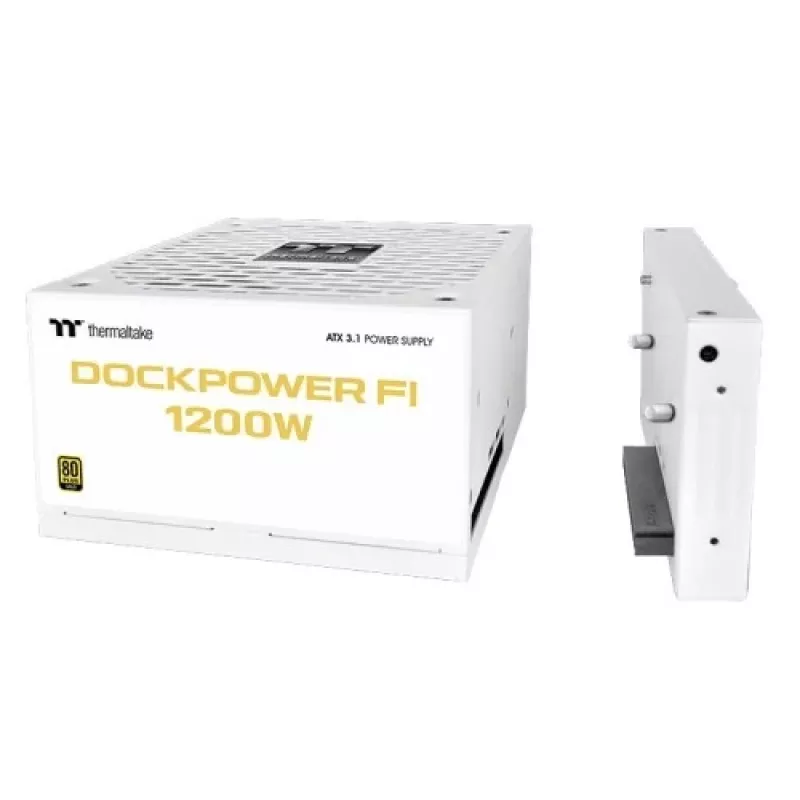 Thermaltake TT Dockpower FI 1200W Snow zdroj, 1200 W, 80 PLUS Gold, modulárny, biely