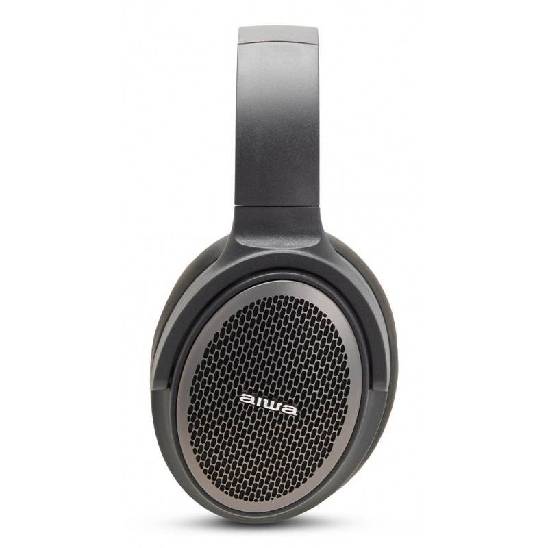 Aiwa HST-250BT bezdrôtové slúchadlá, sivé, s mikrofónom, 3,5 mm, Bluetooth 5.0