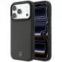 Puzdro Mercedes Leather Mesh with Bow Line MagSafe pre iPhone 18 Pro / 17 Pro, antracitové
