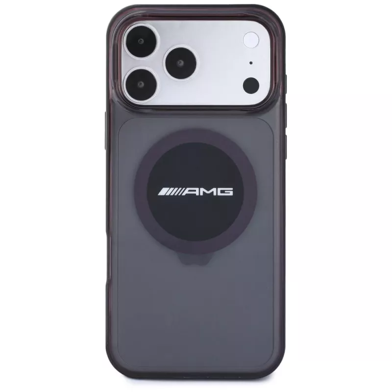 Mercedes AMG00130 AMG IML Transparent Bicolor Block MagSafe puzdro pre iPhone 18 Pro Max / 17 Pro Max, čierno-bordové