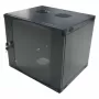 LogiLink W12F64B nástenná serverová skriňa 48,30 cm (19″), jednodielna, 12 U, čierno-sivá (RAL7021), oceľ 1,2 mm, nezmontovaná