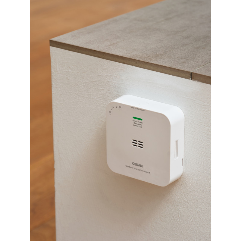 Osram SMART+ WiFi detektor oxidu uhoľnatého (CO), biely