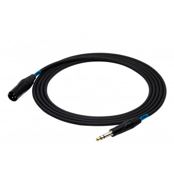 SSQ JSXM10 SS-1462 zvukový kábel, Jack stereo - XLR 3-pinový samec, 10 m, čierny