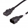 Akyga AK-PC-111A CCA predlžovací napájací kábel, 3x0,5 mm², IEC C13 / IEC C14, 5 m, čierny