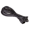 Akyga AK-PC-111A CCA predlžovací napájací kábel, 3x0,5 mm², IEC C13 / IEC C14, 5 m, čierny