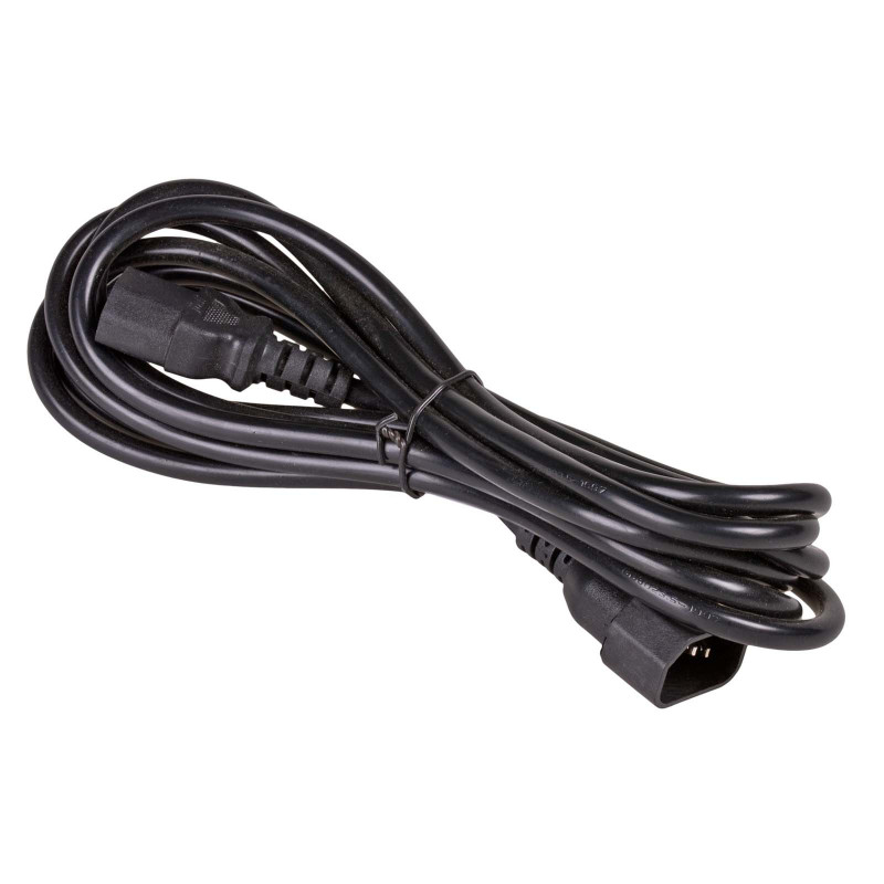 Akyga AK-PC-111A CCA predlžovací napájací kábel, 3x0,5 mm², IEC C13 / IEC C14, 5 m, čierny