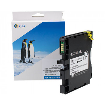 G&G atramentová kazeta kompatibilná s Ricoh GC41K 405765, XL čierna