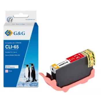 G&G atramentová kazeta kompatibilná s Canon CLI-65PM (12,7 ml), foto purpurová