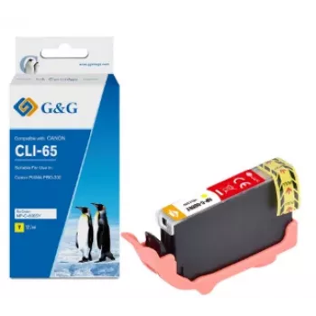G&G atramentová kazeta kompatibilná s Canon CLI-65Y (12,7 ml), žltá