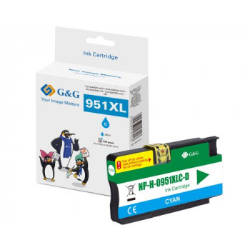 G&G atramentová kazeta kompatibilná s HP 951XL / CN046AE, azúrová (13969)