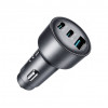 Joyroom JR-CCN19 autonabíjačka, 65 W, 2x USB-C + USB-A, tmavosivá