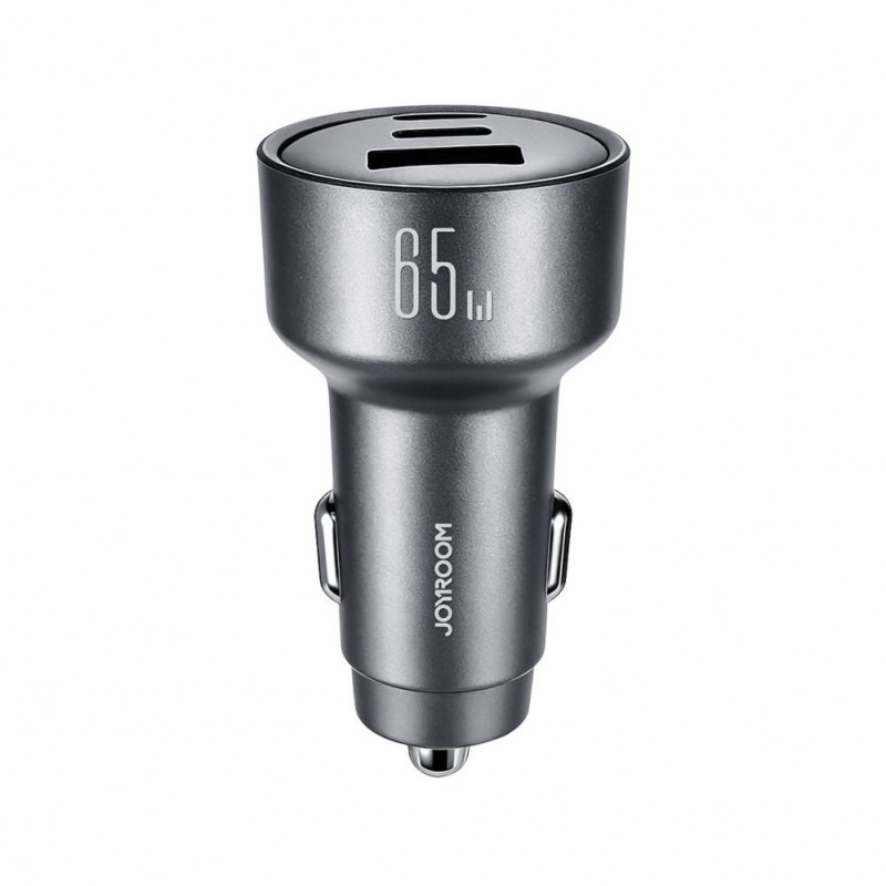 Joyroom JR-CCN19 autonabíjačka, 65 W, 2x USB-C + USB-A, tmavosivá