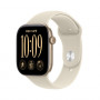 Apple Watch Series 12 GPS + Cellular 42 mm inteligentné hodinky, hliníkové puzdro vo svetlozlatej farbe, športový remienok v pieskovej farbe, M/L, MJG34ZR/A