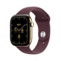 Apple Watch Series 12 GPS + Cellular 42 mm, titánové puzdro v žiarivo zlatej farbe, športový remienok v bordovej farbe, M/L