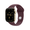 Apple Watch Series 12 GPS + Cellular 42 mm, titánové puzdro v žiarivo zlatej farbe, športový remienok v bordovej farbe, M/L