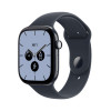 Apple Watch Series 12 GPS + Cellular 46 mm, keramické puzdro v nočnej modrej farbe, športový remienok v námorníckej modrej farbe, S/M