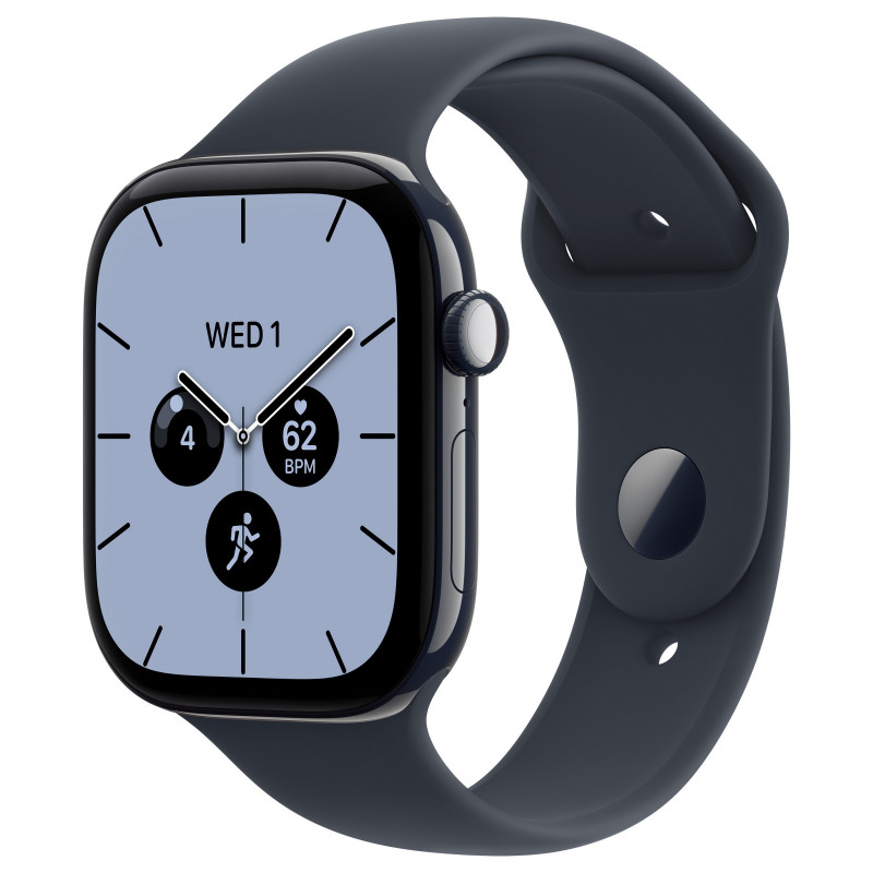 Apple Watch Series 12 GPS + Cellular 46 mm, keramické puzdro v nočnej modrej farbe, športový remienok v námorníckej modrej farbe, M/L