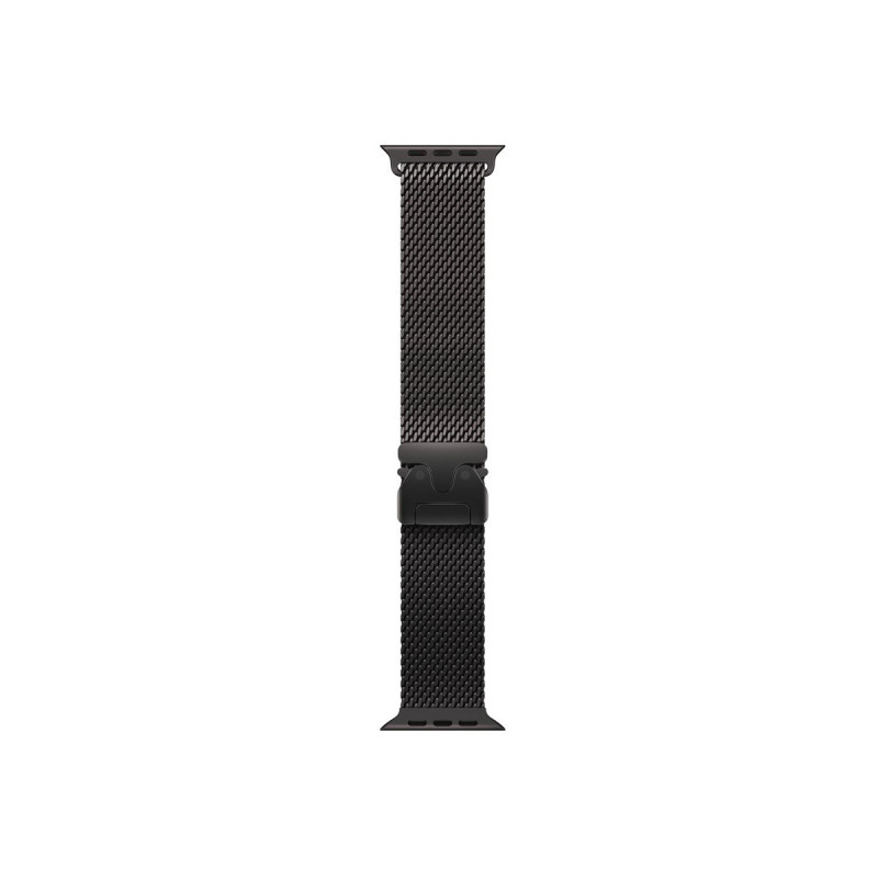 Apple MK0Q4ZM/A titánový milánsky remienok pre Apple Watch, 49 mm, čierny titán, Large
