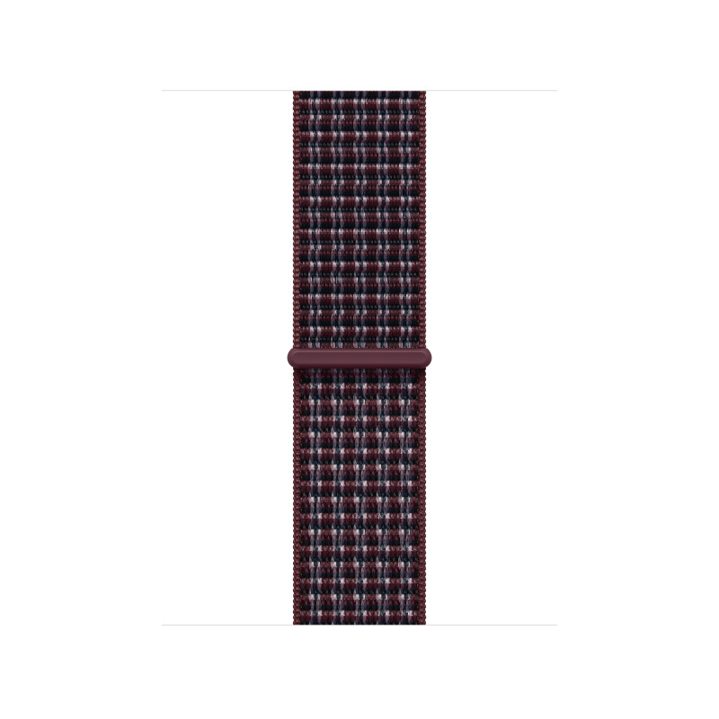 Apple MK7R4ZM/A Sport Loop remienok na hodinky, 40 mm, bordový kockovaný