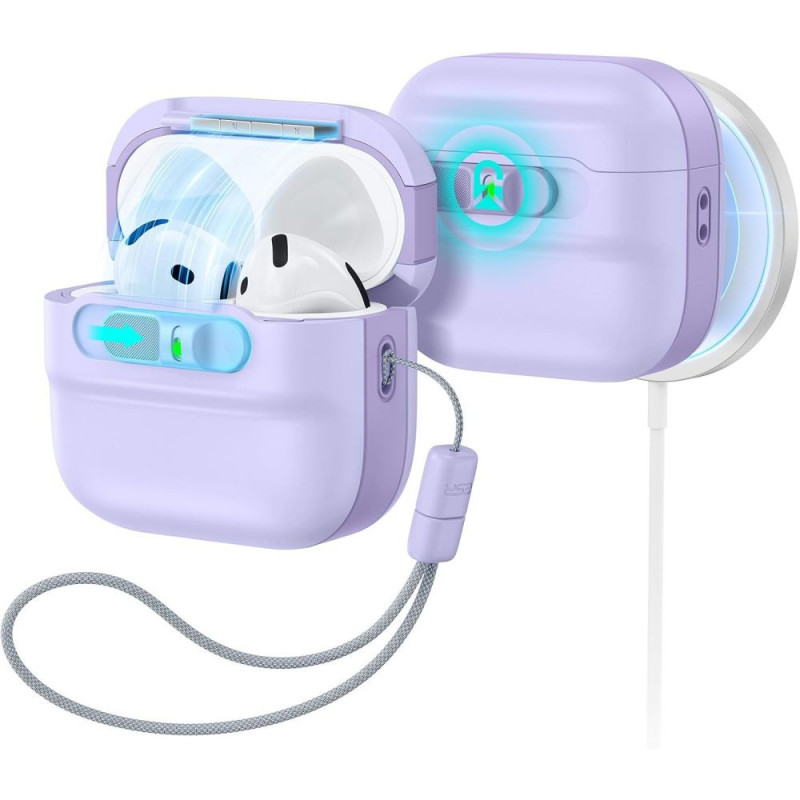 ESR Pulse HaloLock MagSafe puzdro pre Apple AirPods 4 / 5, levanduľové
