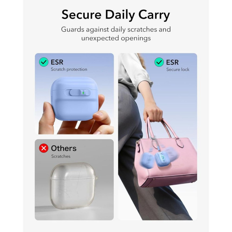 ESR Pulse HaloLock MagSafe puzdro pre Apple AirPods 4 / 5, svetlomodré