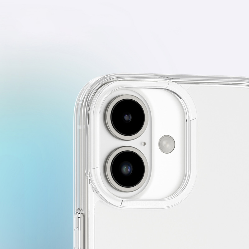 AmazingThing Minimal Case puzdro na iPhone 16 Plus, priehľadné