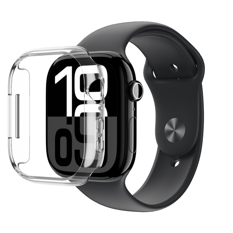 AmazingThing Minimal Case ochranné puzdro na Apple Watch 46 mm, priehľadné