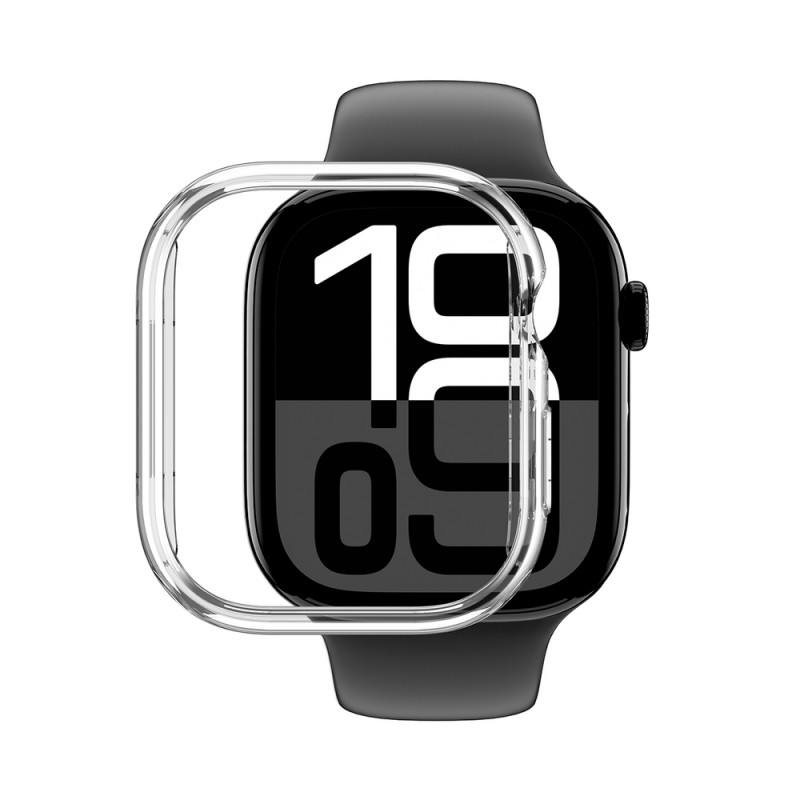 AmazingThing Minimal Case ochranné puzdro na Apple Watch 46 mm, priehľadné