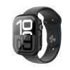 AmazingThing Radix Glass ochranné puzdro na Apple Watch 42 mm, tvrdené sklo, čierne