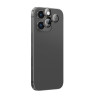 AmazingThing AR Aluminum 3 Lens Glass ochranné sklo na šošovky fotoaparátu s rámom pre iPhone 16 Pro / 16 Pro Max, čierne