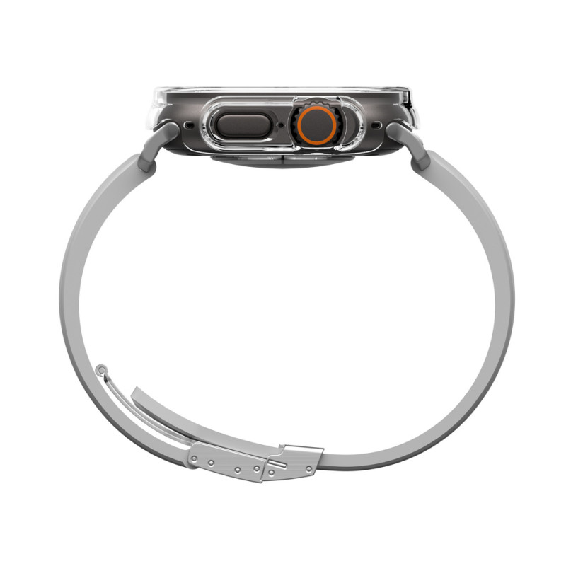 AmazingThing Minimal ochranné puzdro pre Apple Watch Ultra 3 / Ultra 4 49 mm, priehľadné