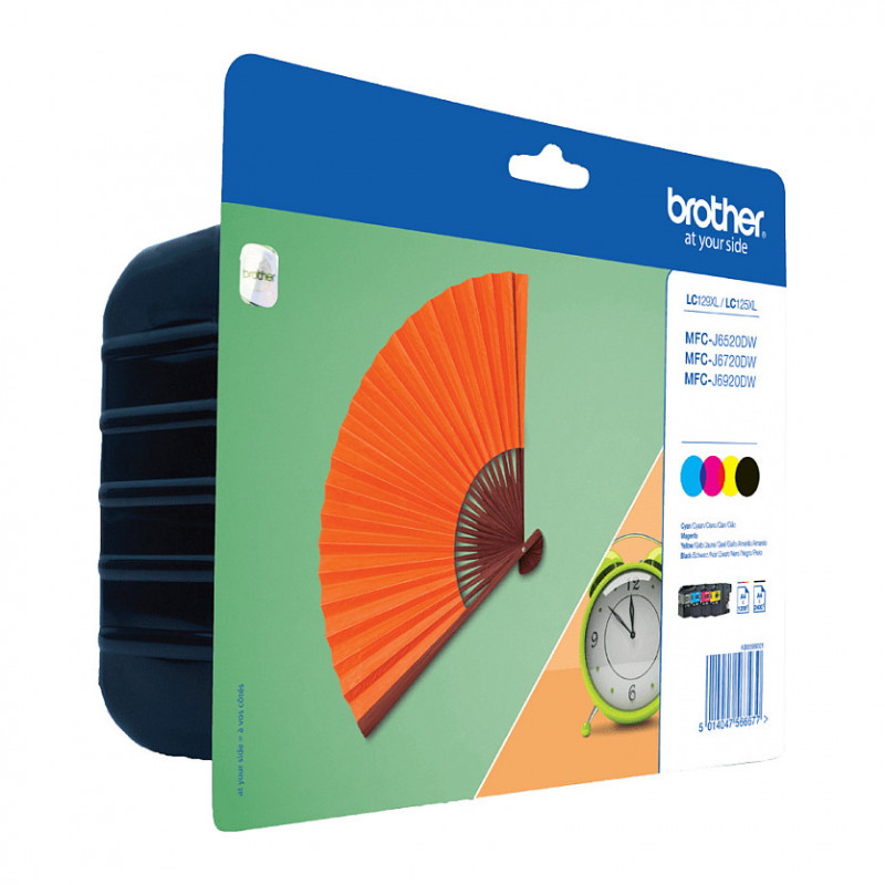 Brother LC129XLVALBP value pack atramentových kaziet (4 ks), čierna, azúrová, purpurová, žltá, blister