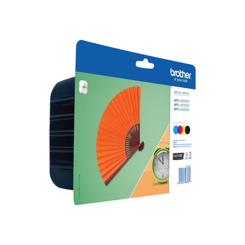 Brother LC129XLVALBP value pack atramentových kaziet (4 ks), čierna, azúrová, purpurová, žltá, blister