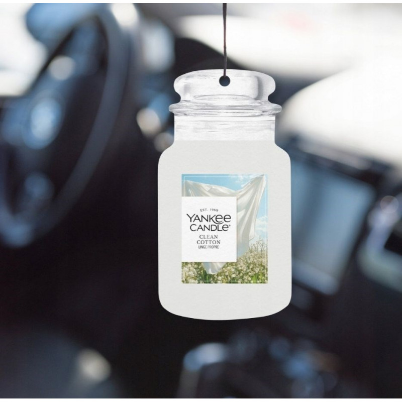 Yankee Candle Clean Cotton závesná vôňa do auta
