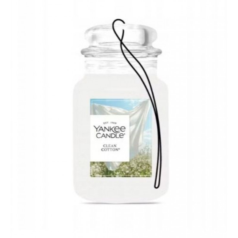 Yankee Candle Clean Cotton závesná vôňa do auta, bonusové balenie