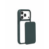 Mujjo Troubadour modulárne kožené puzdro pre Apple iPhone 18 Pro / 17 Pro, MagSafe, obsidiánovo zelené