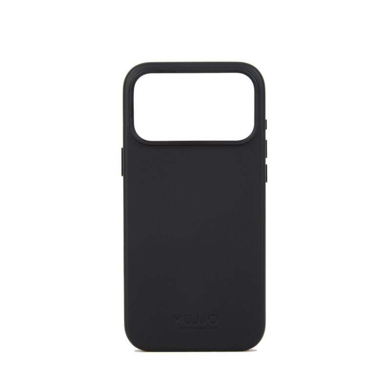 Mujjo Troubadour kožené puzdro pre Apple iPhone 18 Pro Max / 17 Pro Max, MagSafe, čierne